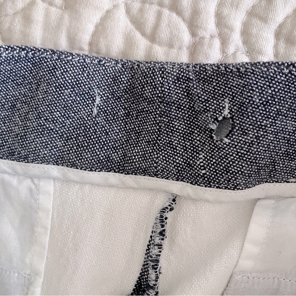 Vince sample piece blue/white cotton vertical striped pants - Picture 7 of 14